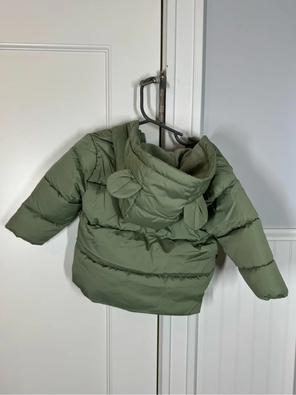 Old Navy Baby 12-18 months Light Green Puffer Jacket Coat water resistant new